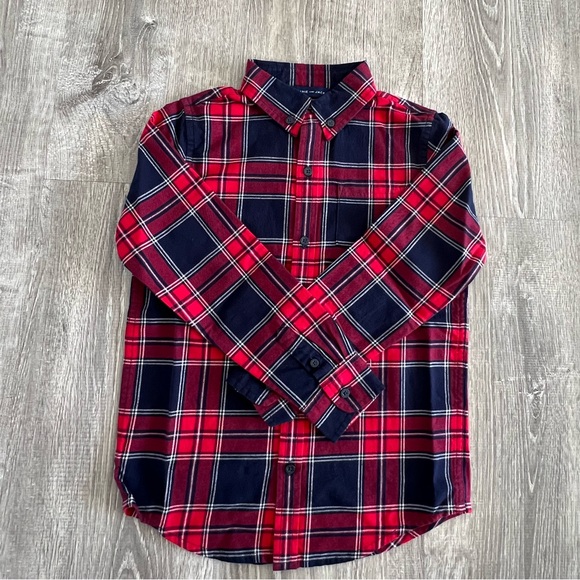 Janie and Jack Tartan Flannel Shirt NWT - Picture 4 of 5